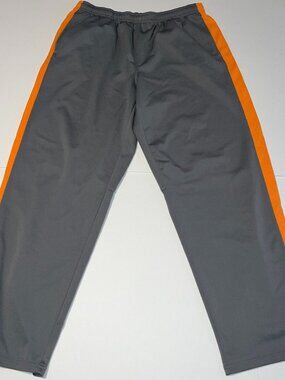 Nike Dri Fit Y2K men's warm up athletic pants gray orange size XXL